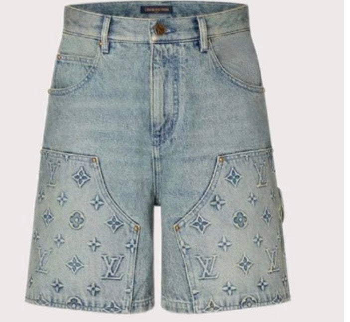 Bermuda Jeans Louis Vuitton Monograma