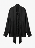 CAMISA PRETA CETIM DONNI PROJECT - imagem 1