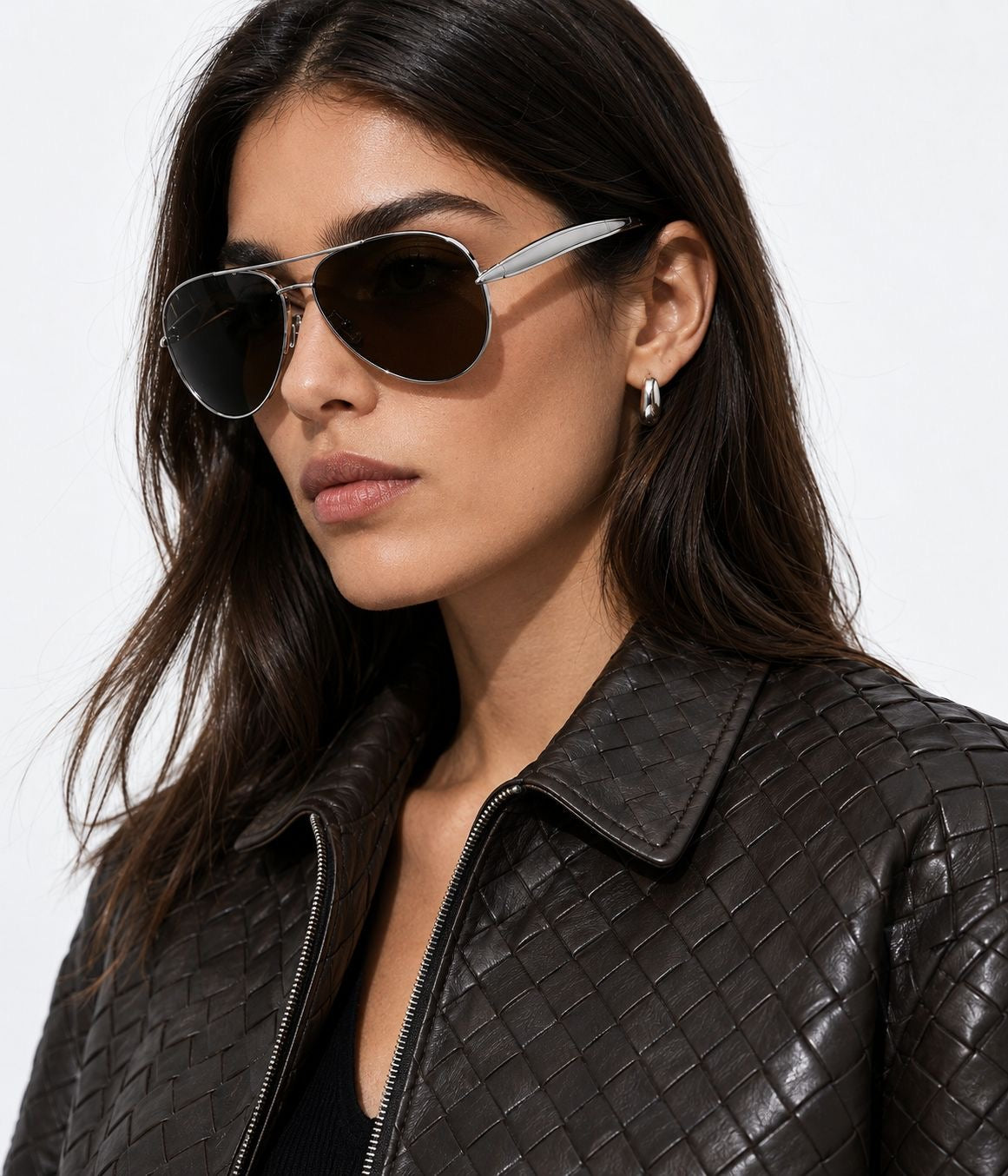 Óculos Sardine Aviator Bottega Veneta