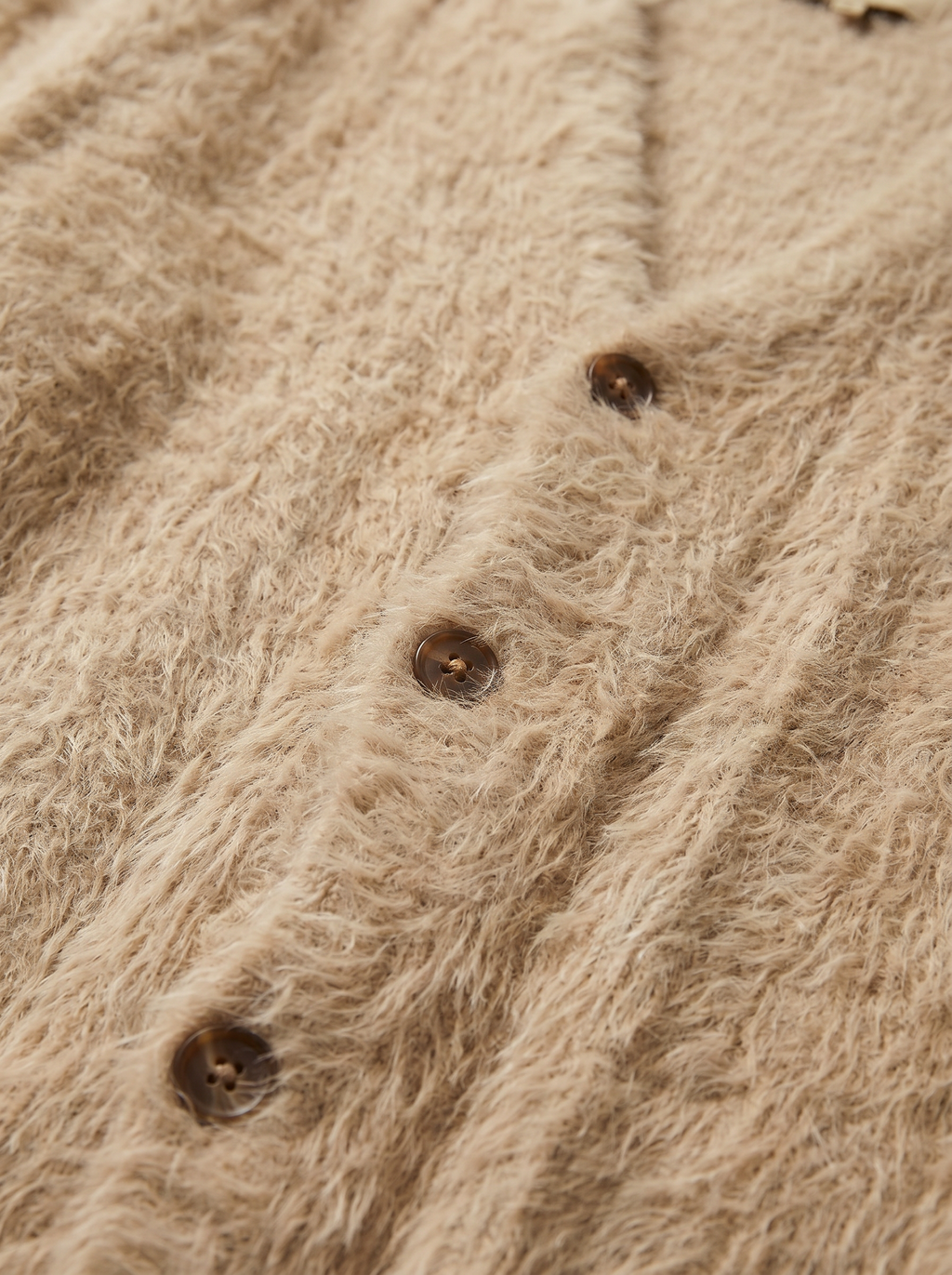 CARDIGAN BEGE FELPUDO - imagem 1