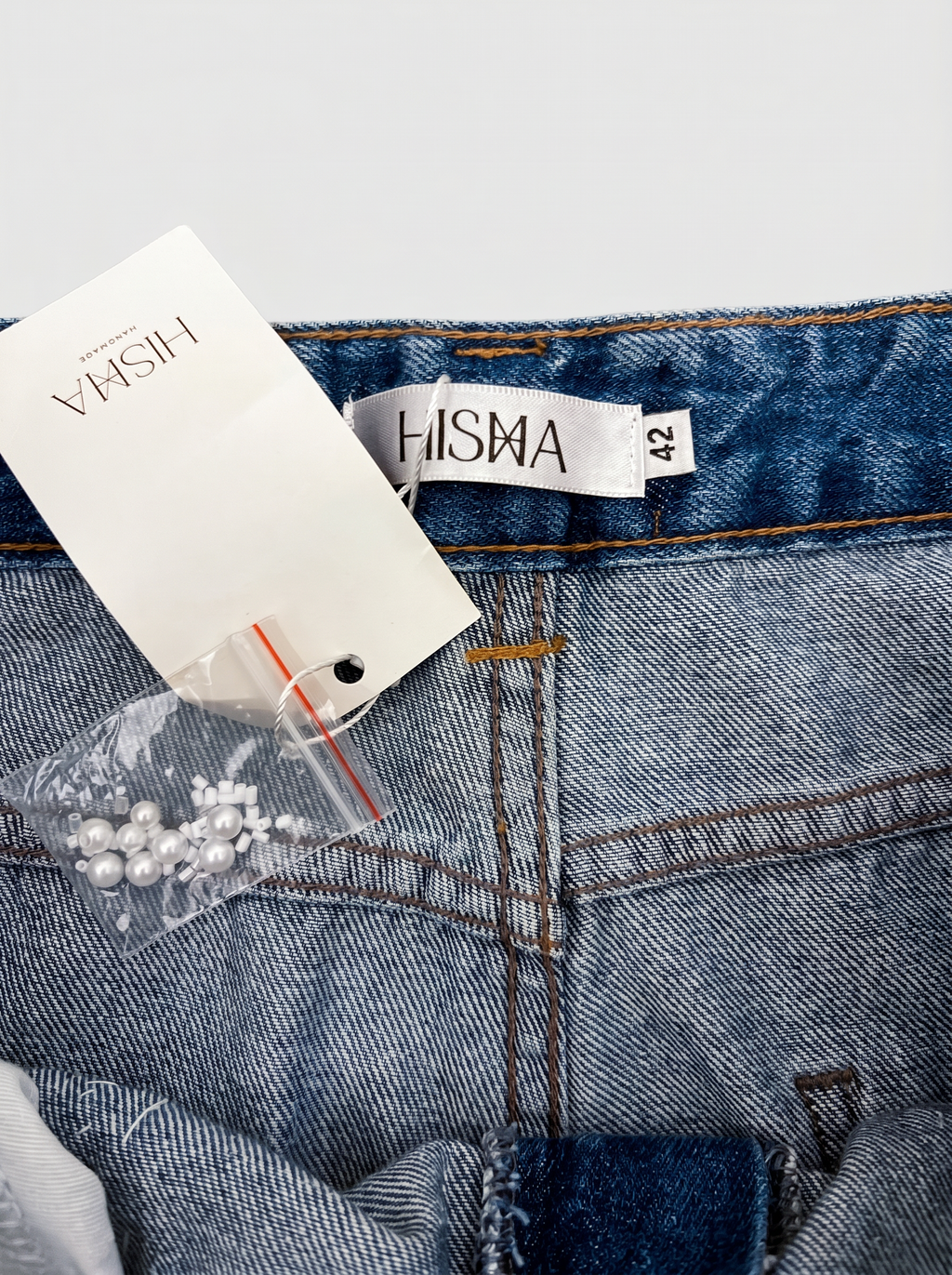 Jeans bordado flores - HISHA - imagem 2