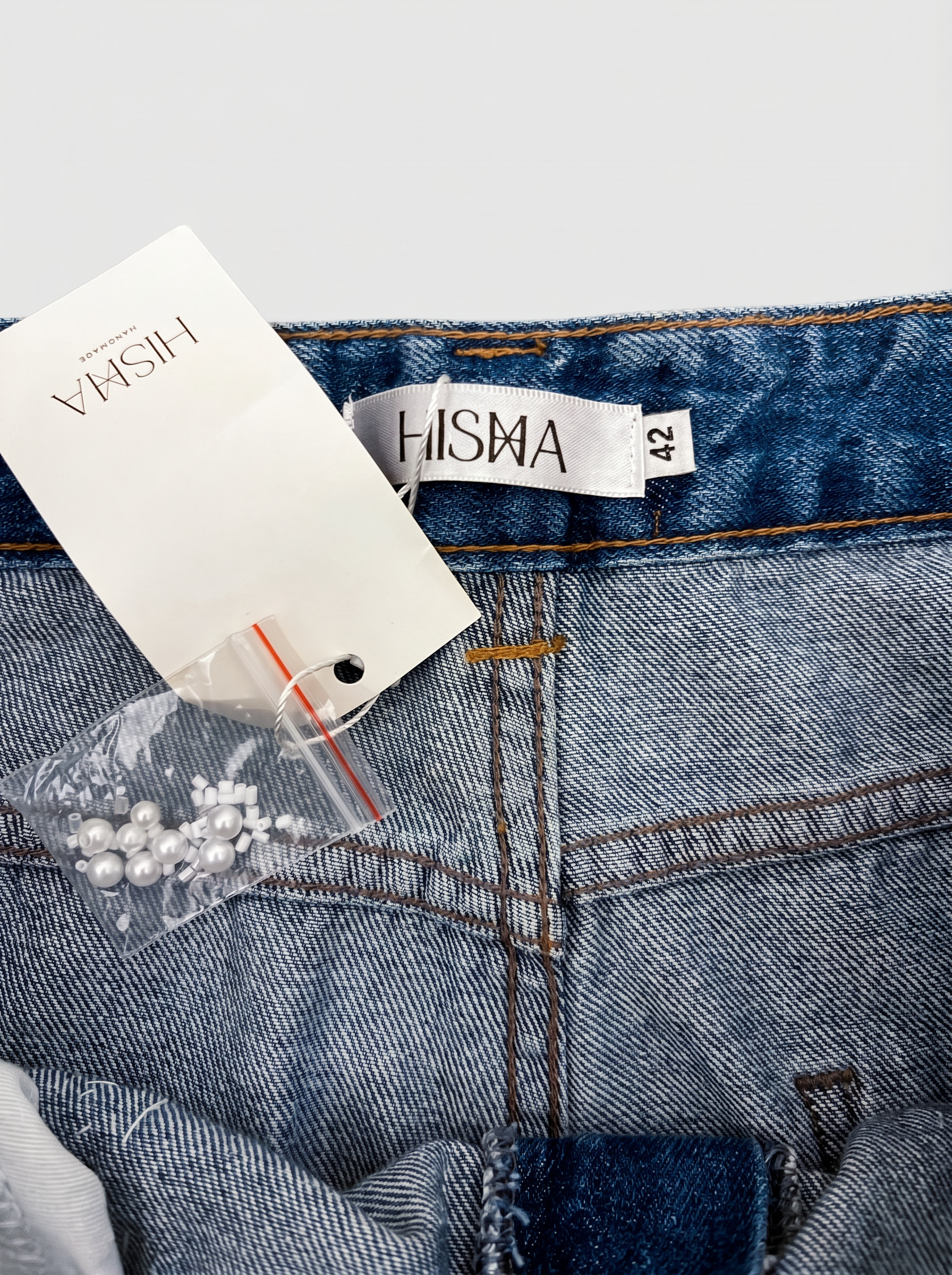 Jeans bordado flores - HISHA - imagem 2