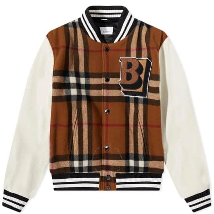 Burberry Felton Check Varsity Jacket - imagem 1
