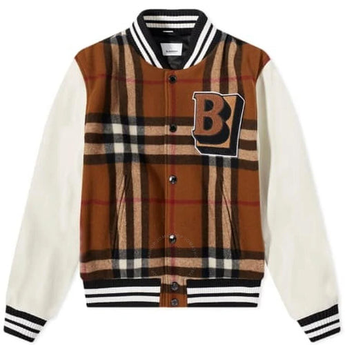 Burberry Felton Check Varsity Jacket - imagem 1