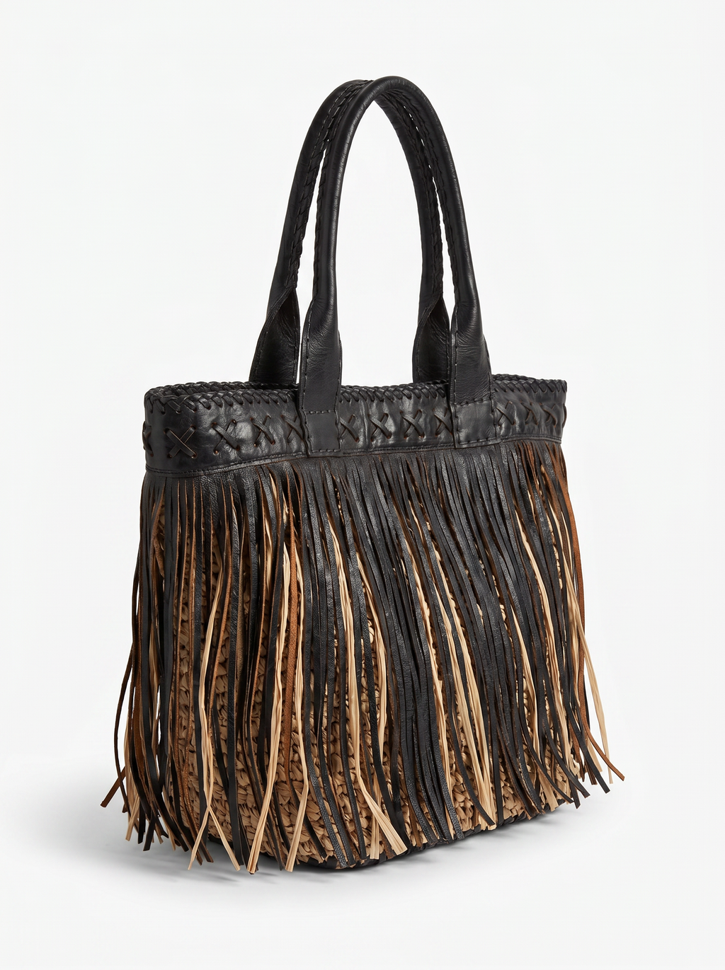 BOLSA PALHA E COURO RARIDADE - imagem 1