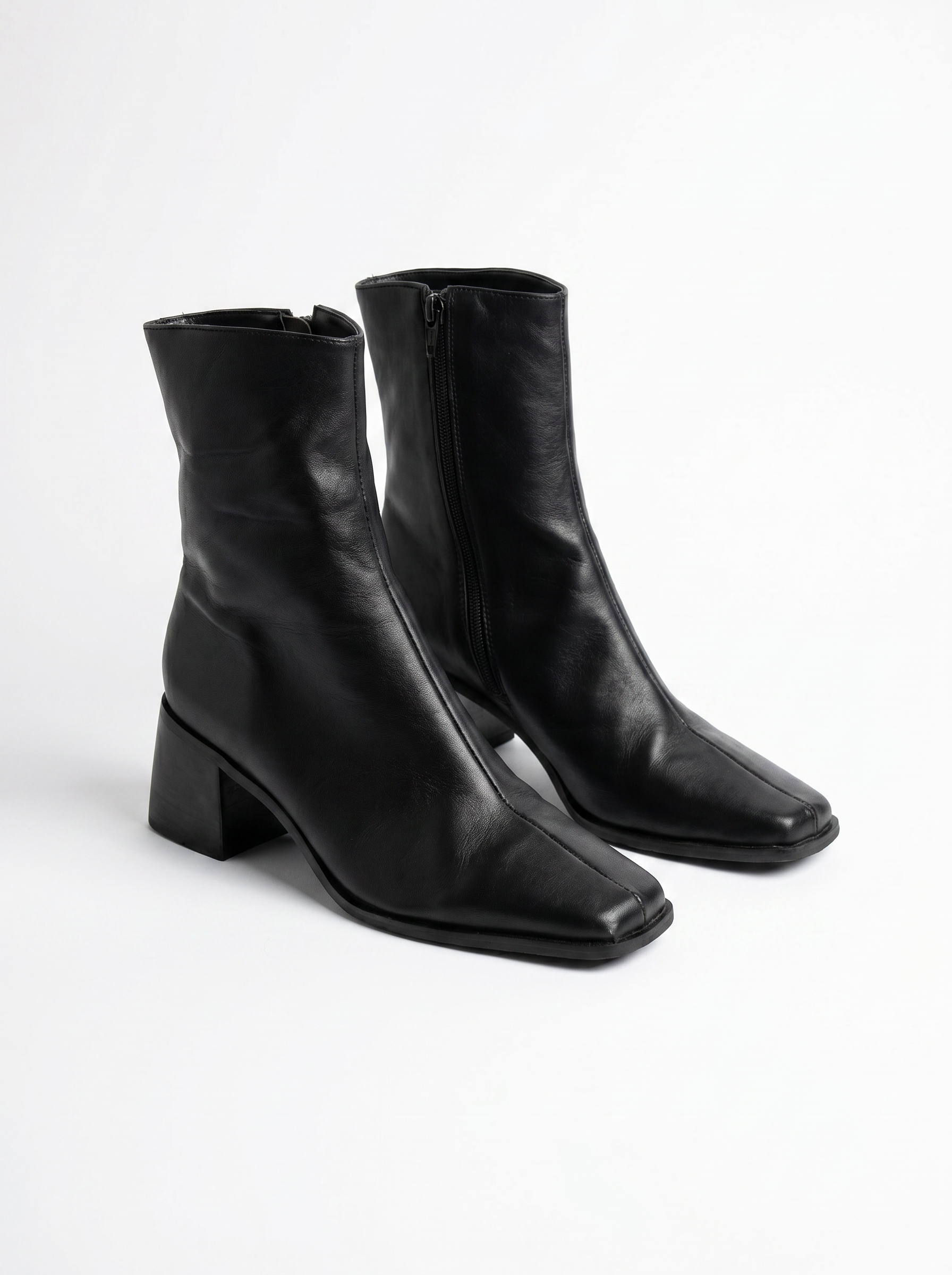 Bota preta cano medio - Sem marca - imagem 3