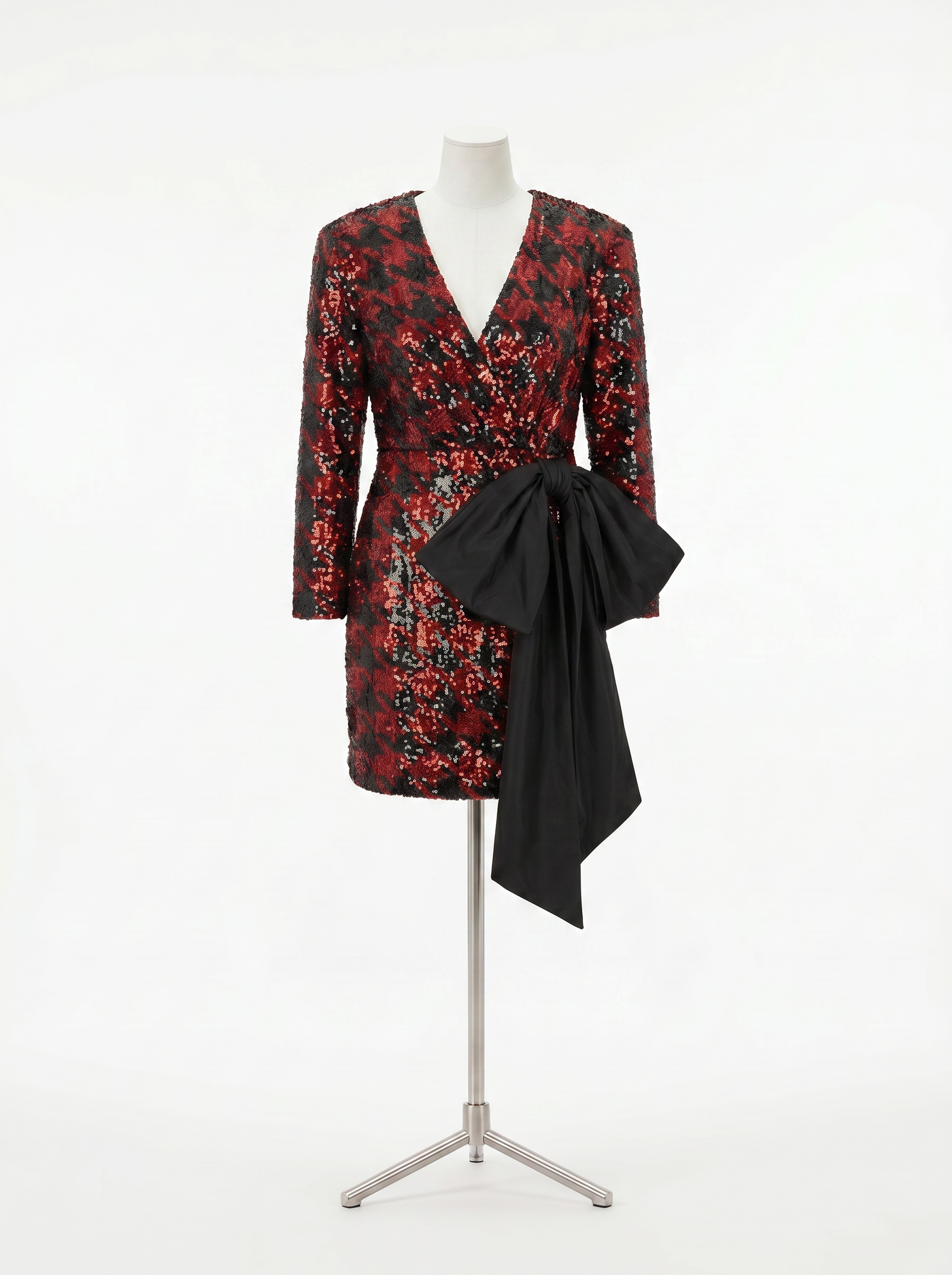 Vestido floral vermelho e preto - Alexandrino - imagem 3