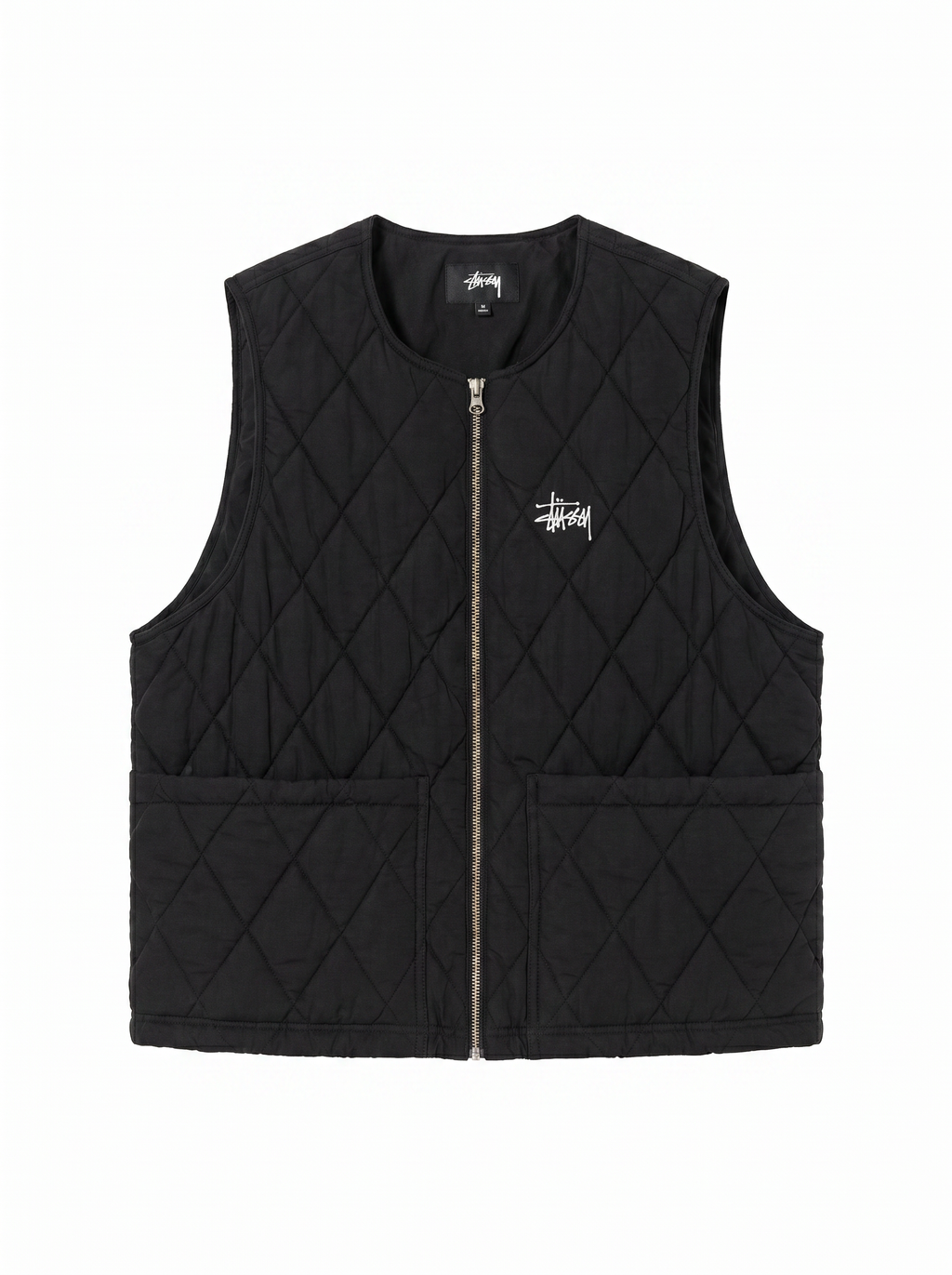 Colete preto matelasse - Stüssy - imagem 3