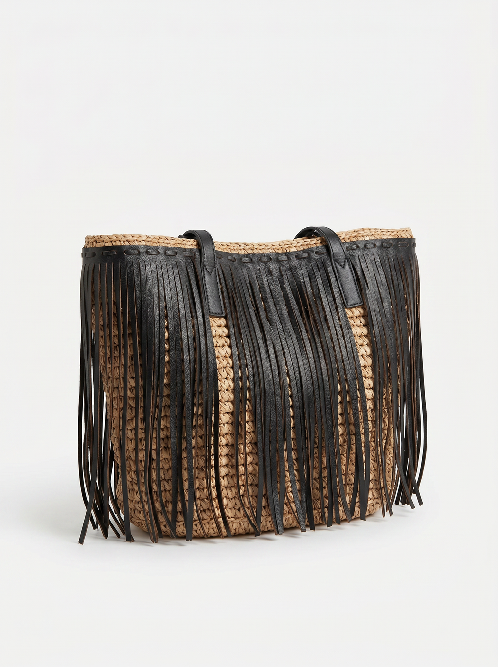 BOLSA PALHA E COURO RARIDADE - imagem 4